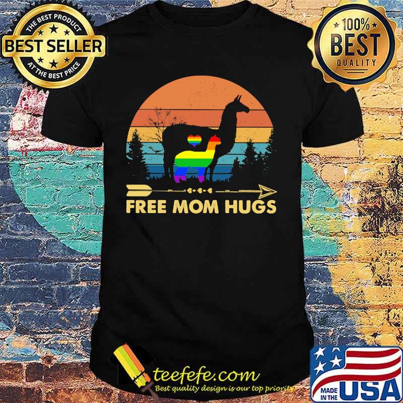 Lgbt camel free mom hugs vintage retro shirt
