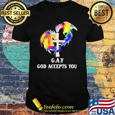 Lgbt dragon gay god accepts you shirt