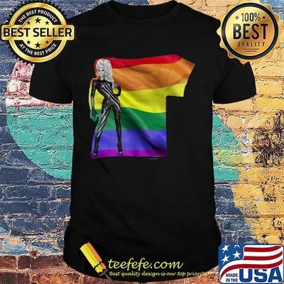 Lgbt flag rainbow lady gaga shirt