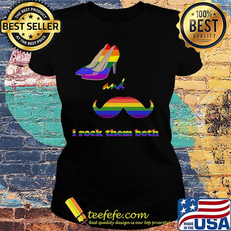 Lgbt high heels and beard i rock them both s Ladies tee Lgbt high heels and beard i rock them both s Ladies tee