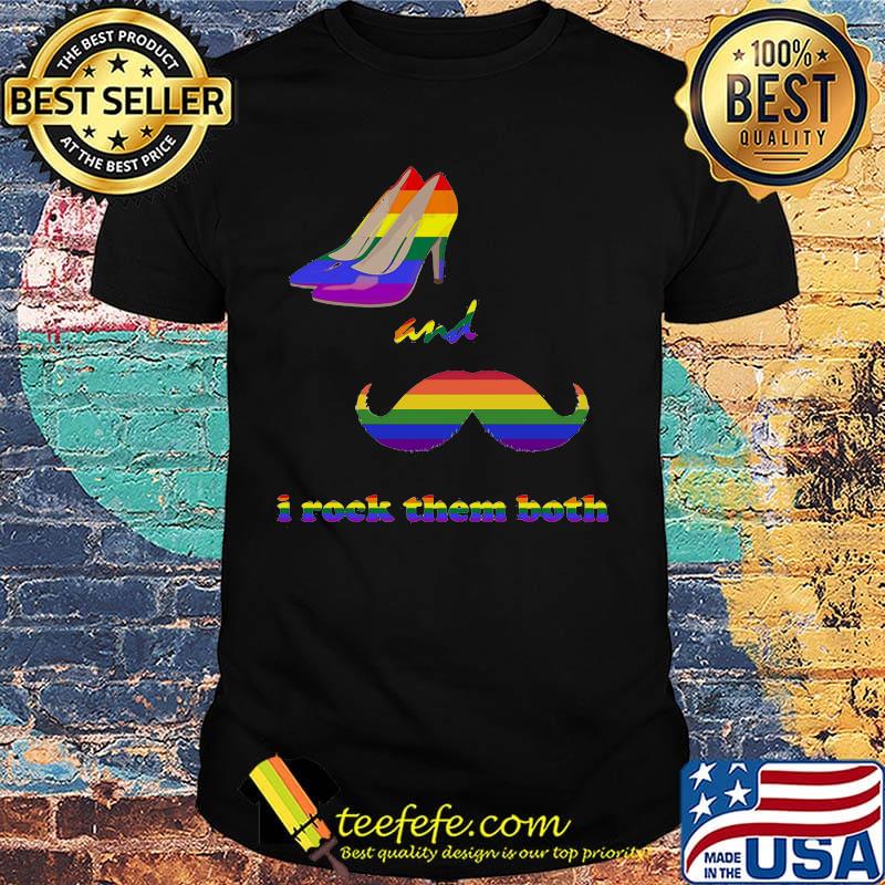 Lgbt high heels and beard i rock them both shirt