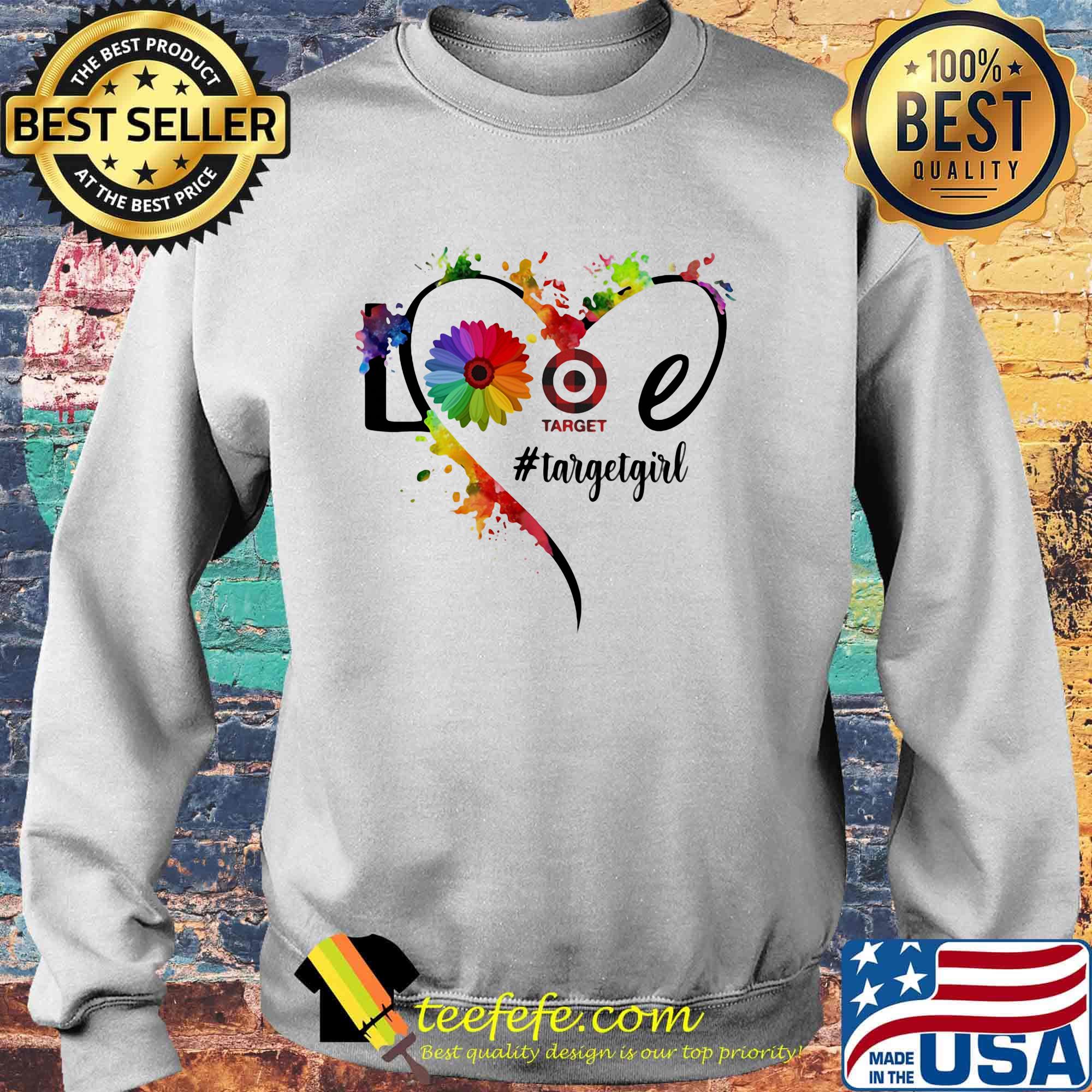 Lgbt love target girl flower heart s Sweater Lgbt love target girl flower heart s Sweater