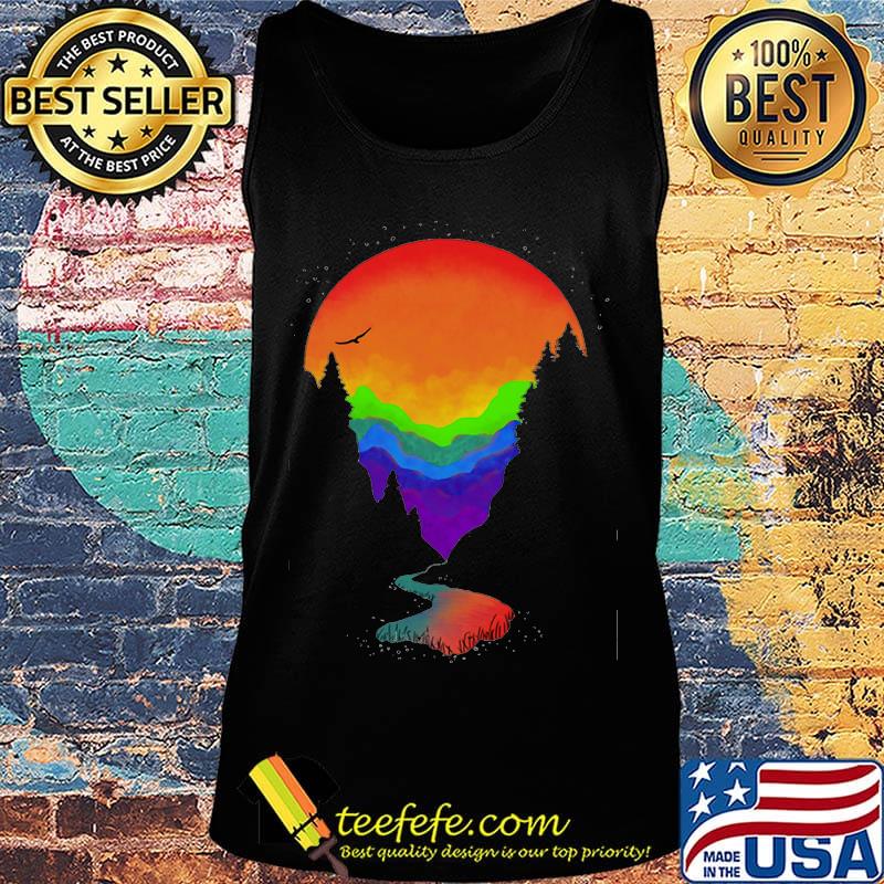 Lgbt rainbow moon mountains s Tank top Lgbt rainbow moon mountains s Tank top
