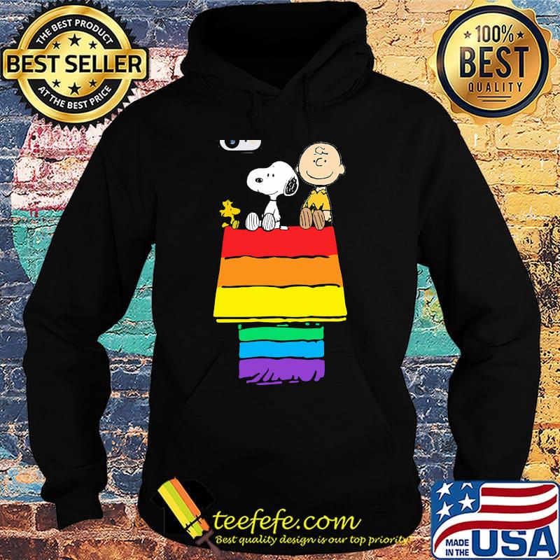 Lgbt rainbow snoopy charlie brown and woodstock house s Hoodie Lgbt rainbow snoopy charlie brown and woodstock house s Hoodie