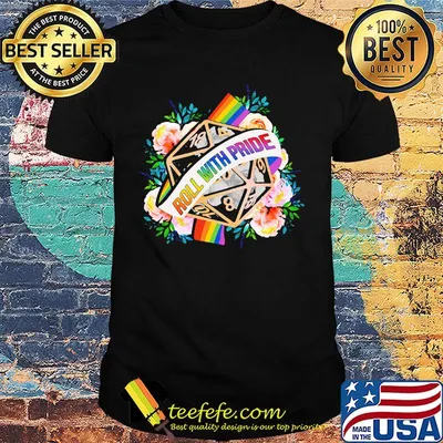 Lgbt roll with pride flowers shirt
