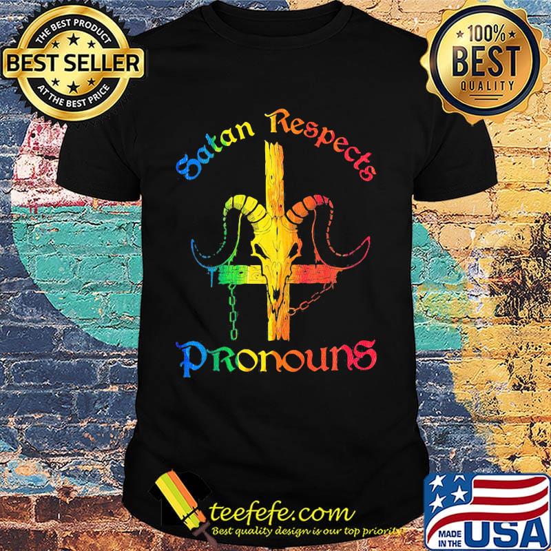 LGBT satan respects pronouns shirt