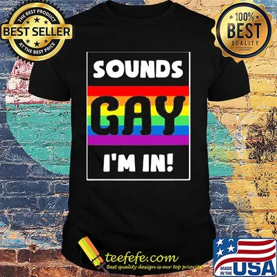 LGBT Sounds Gay I'm in shirt