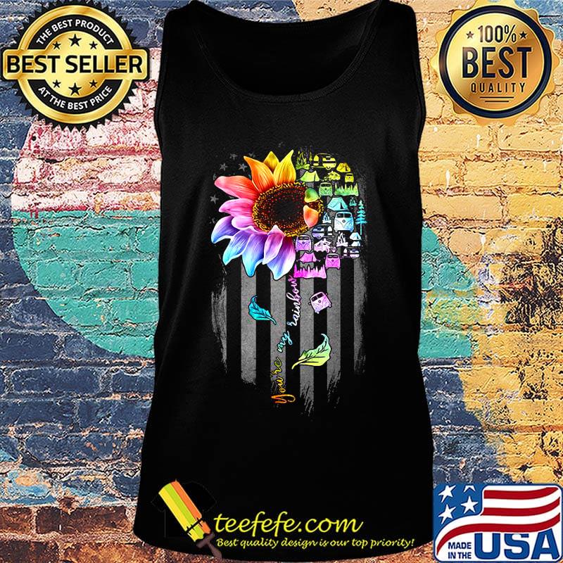 Lgbt sunflower you are my rainbow bus american flag independence day s Tank top Lgbt sunflower you are my rainbow bus american flag independence day s Tank top