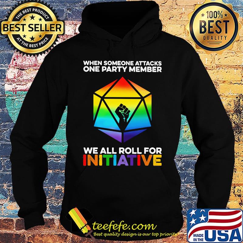 Lgbt when someone attacks a party member we all roll for initative black lives matter s Hoodie Lgbt when someone attacks a party member we all roll for initative black lives matter s Hoodie