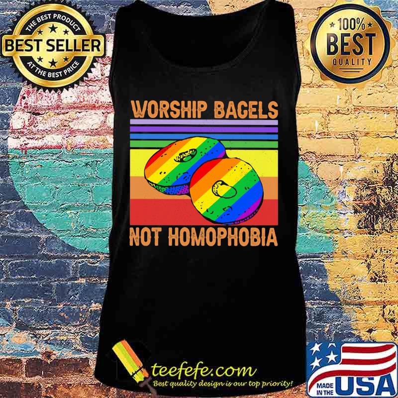 Lgbt worship bagels not homophobia vintage retro s Tank top Lgbt worship bagels not homophobia vintage retro s Tank top