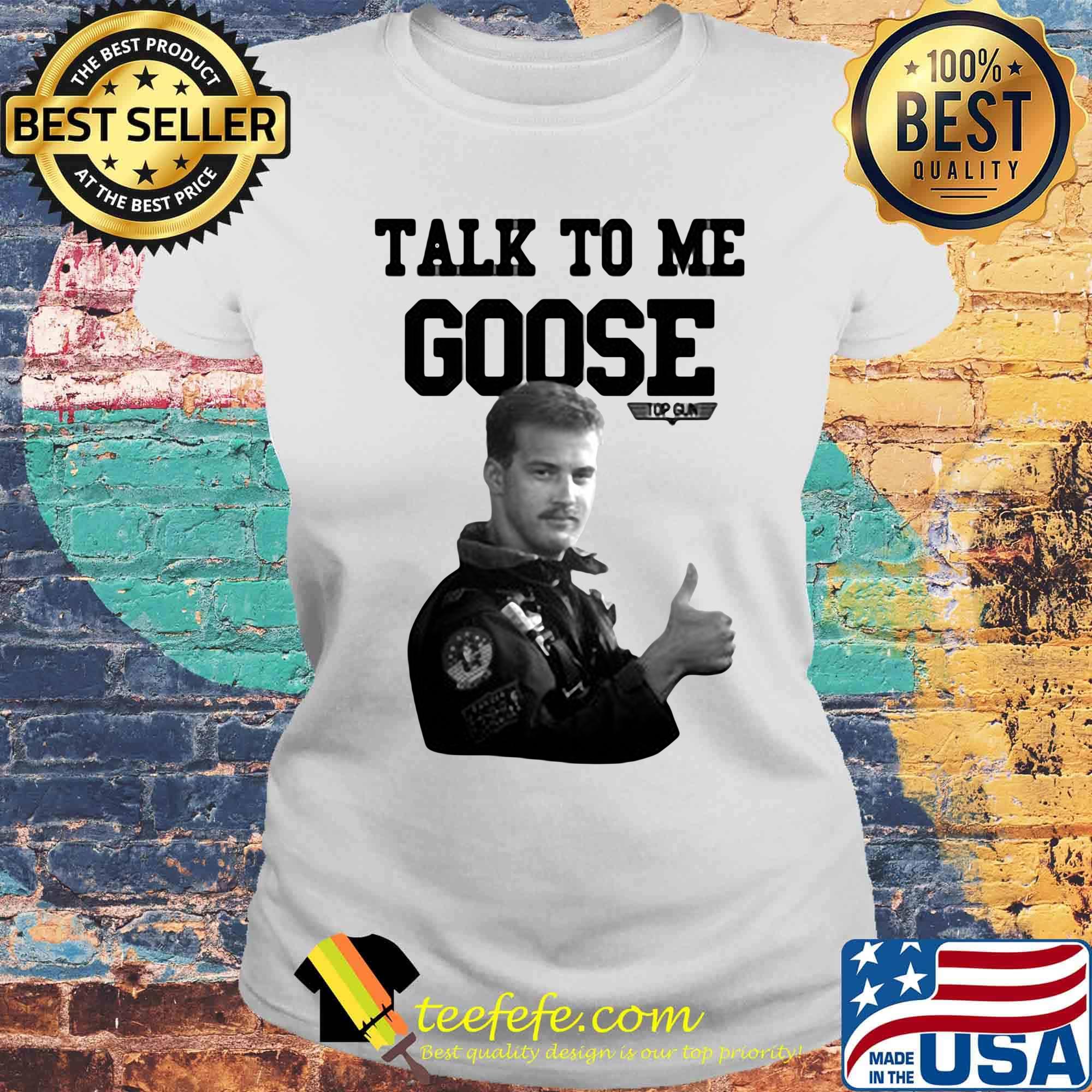 Licenza ufficiale talk to me goose top gun s Laides tee Licenza ufficiale talk to me goose top gun s Laides tee