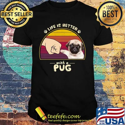 Life is better with a siberian pug hand footprint vintage retro shirt