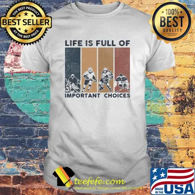 Life Is Full Of Important Choices Golfball Vintage Retro Shirt