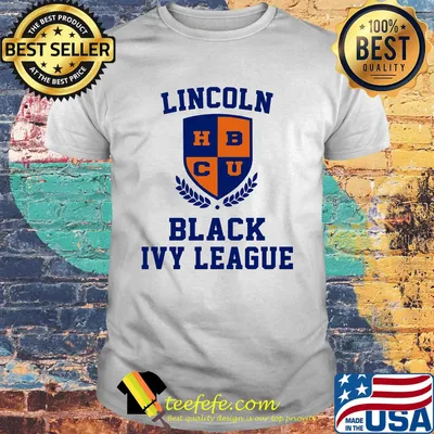 Lincoln hbcu black ivy league logo shirt
