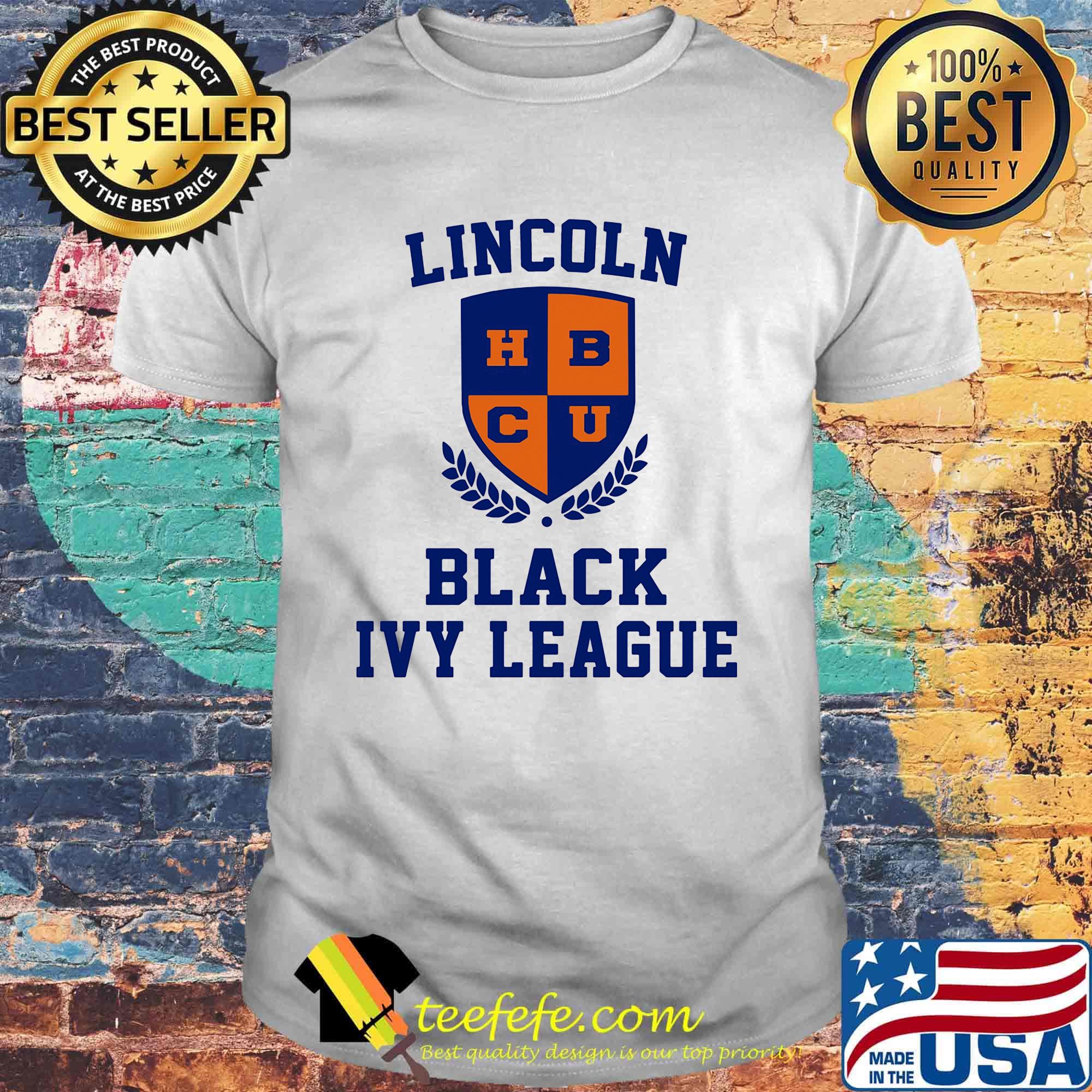 Lincoln hbcu black ivy league logo shirt