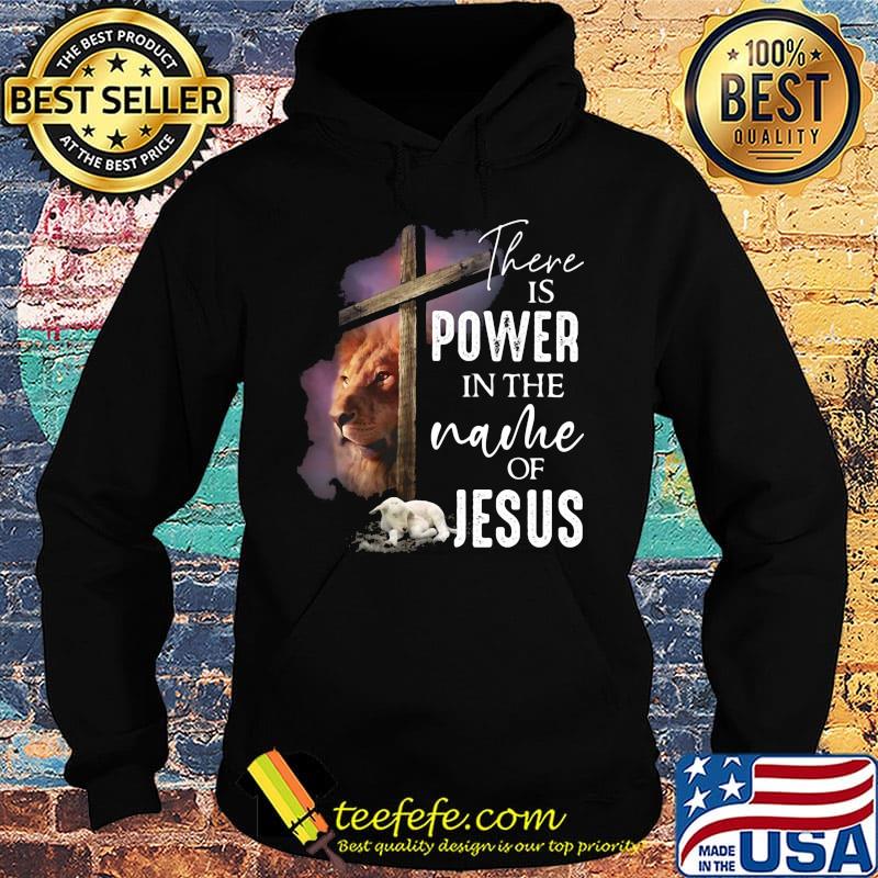 Lion and goat there is power in the name of jesus s Hoodie Lion and goat there is power in the name of jesus s Hoodie