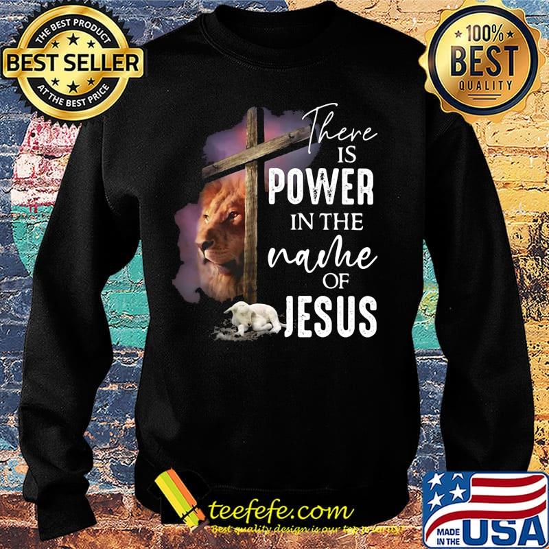Lion and goat there is power in the name of jesus s Sweater Lion and goat there is power in the name of jesus s Sweater