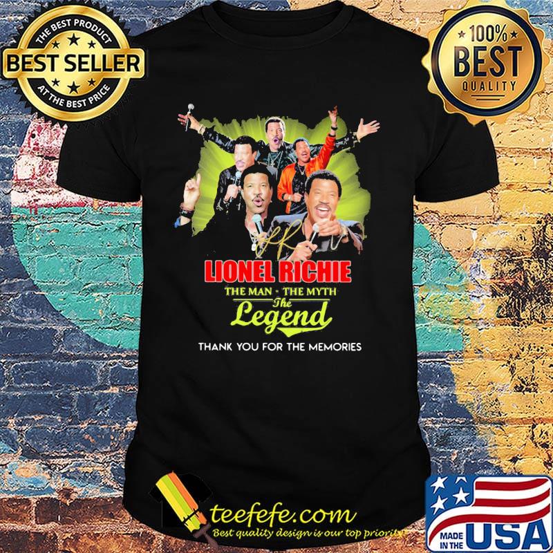 Lionel richie the man the myth the legend thank you for the memories signature shirt Lionel richie the man the myth the legend thank you for the memories signature shirt