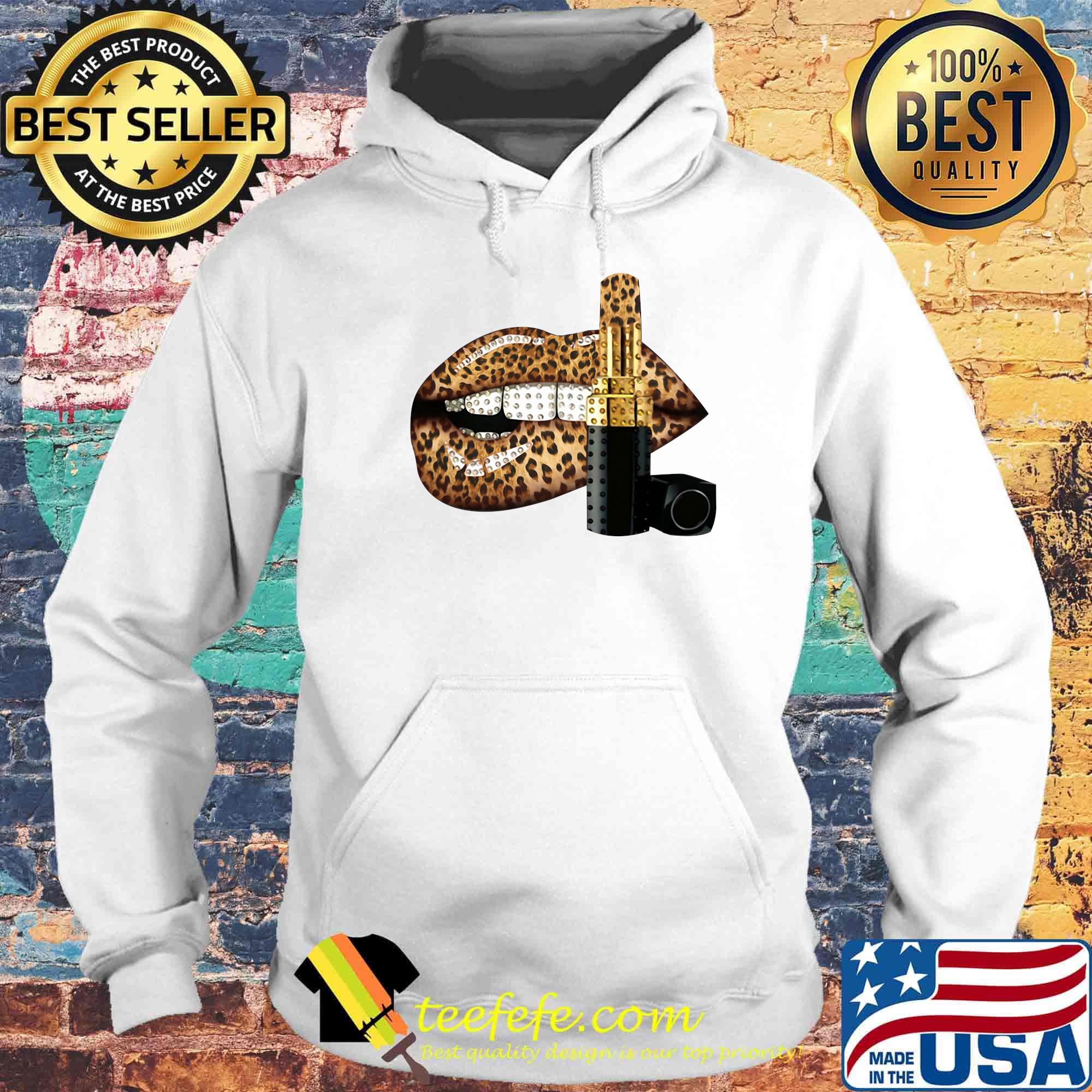 Lips and lipstick leopard s Hoodie Lips and lipstick leopard s Hoodie