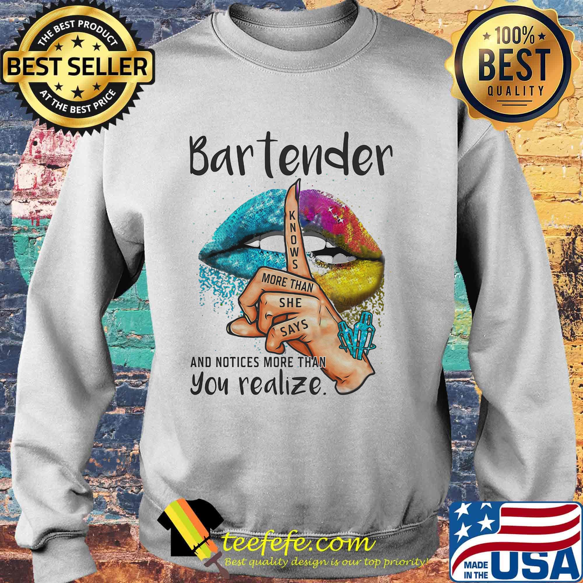 Lips bartender and notices more than you realize s Sweater Lips bartender and notices more than you realize s Sweater