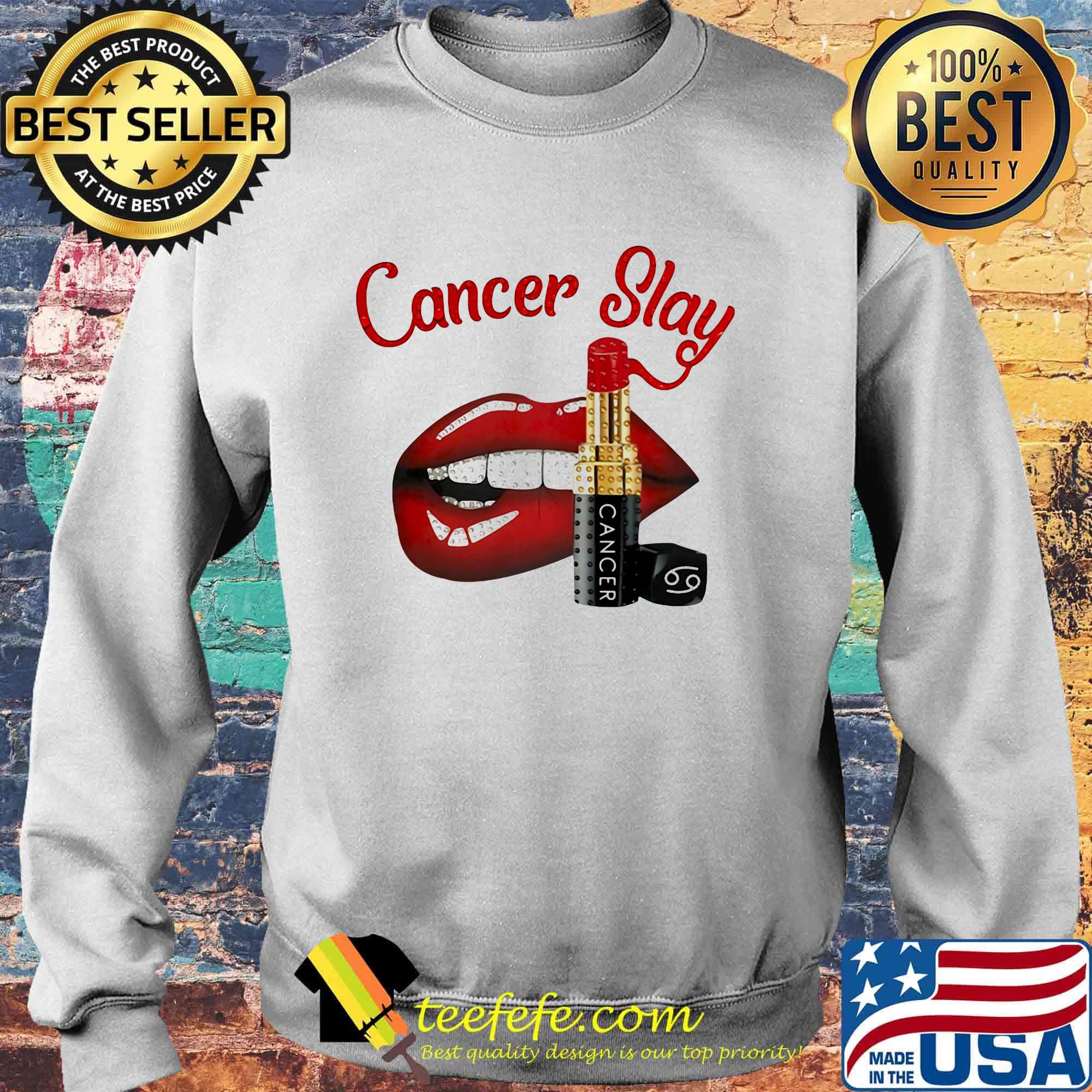 Lips cancer slay lipstick s Sweater Lips cancer slay lipstick s Sweater