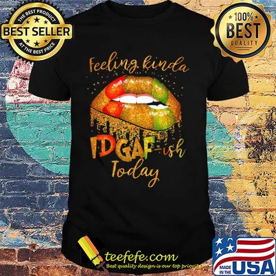 Lips feeling kinda idgaf ish today diamond shirt