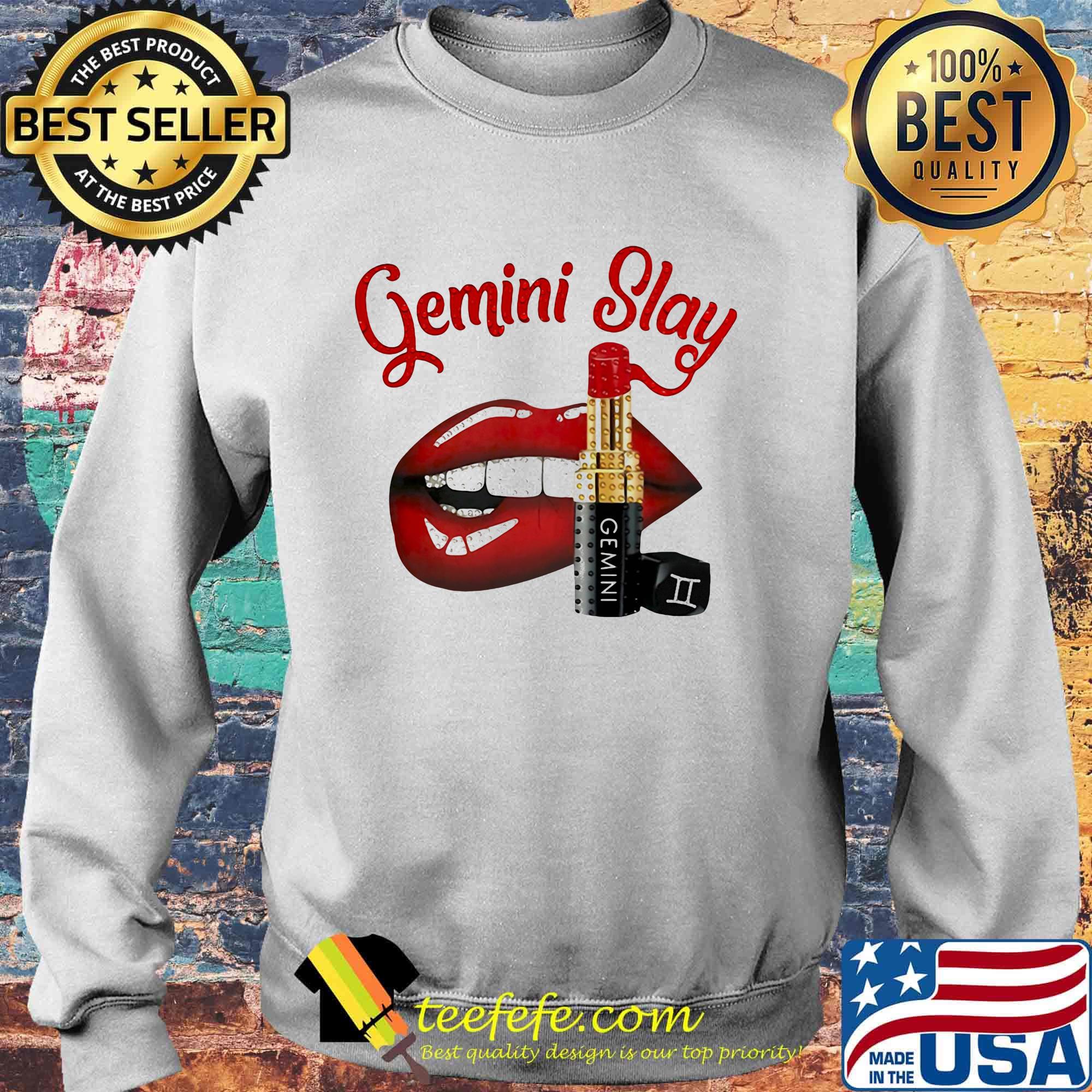 Lips gemini slay lipstick s Sweater Lips gemini slay lipstick s Sweater
