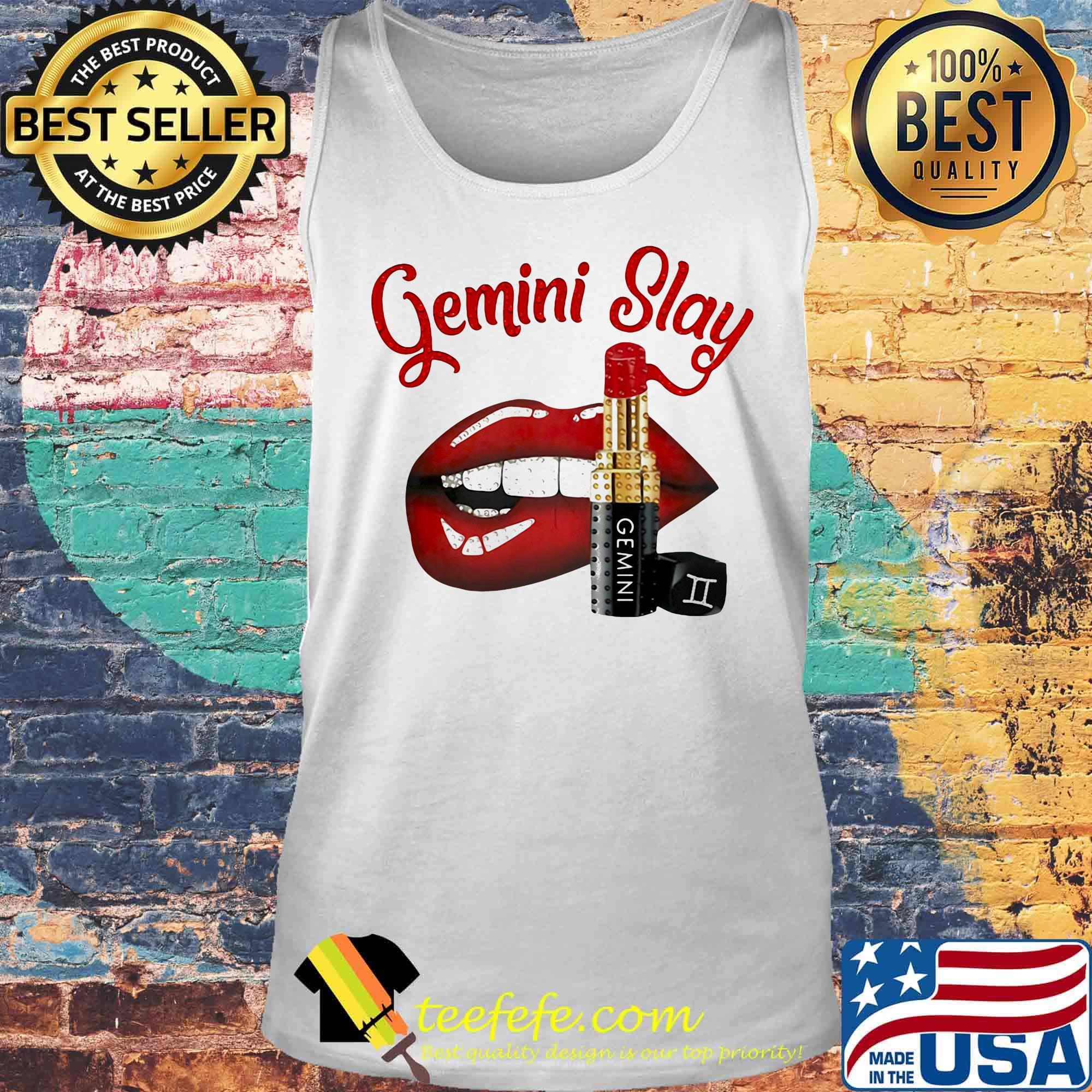 Lips gemini slay lipstick s Tank top Lips gemini slay lipstick s Tank top