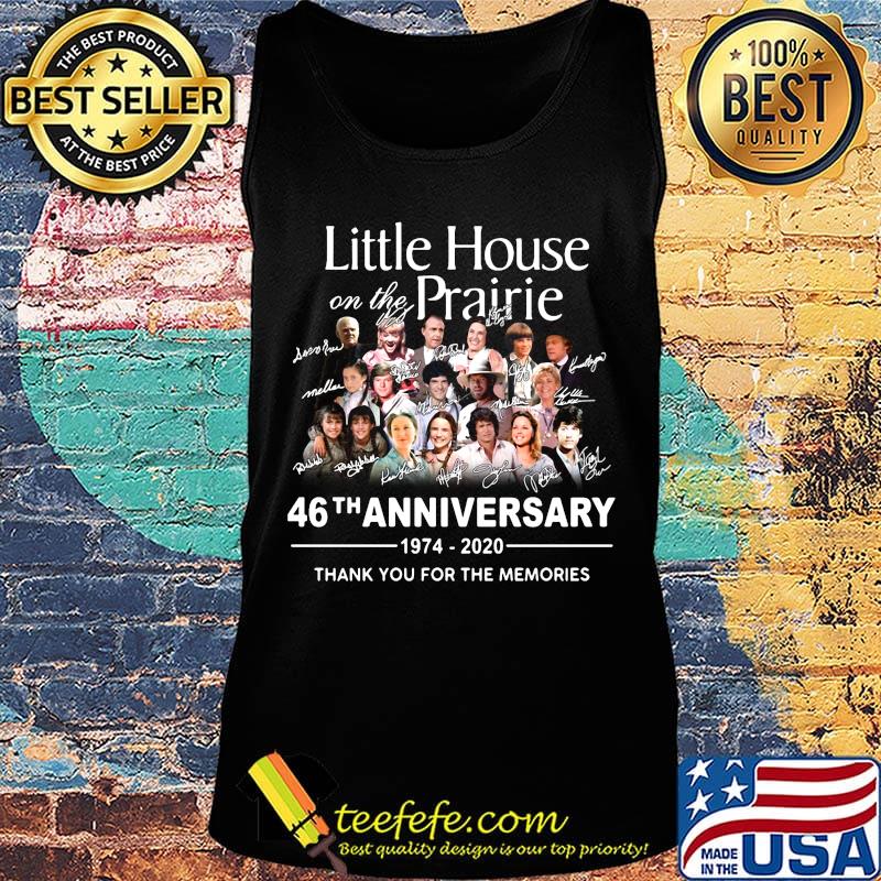 Little house on the prairie 46th anniversary 1974 2020 thank you for the memories signatures s Tank top Little house on the prairie 46th anniversary 1974 2020 thank you for the memories signatures s Tank top