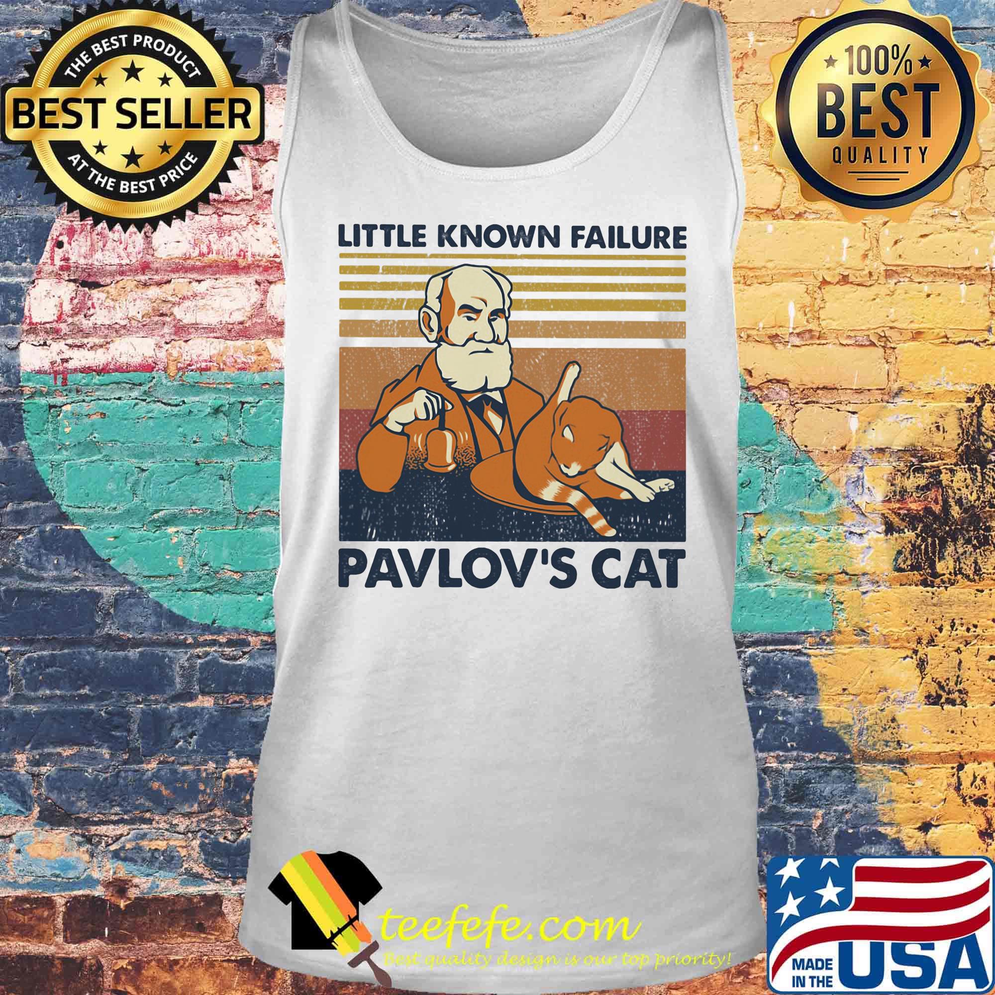 Little konown failure pavlov's cat vintage retro s Tank top Little konown failure pavlov's cat vintage retro s Tank top