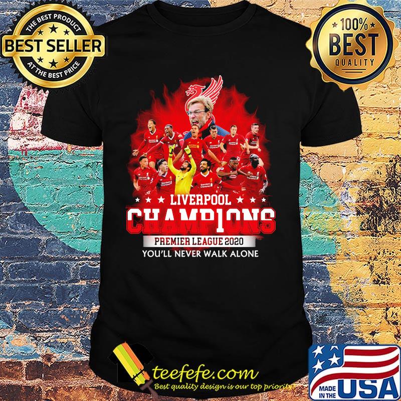 Liverpool fc champions premier league 2020 you'll never walk alone shirt