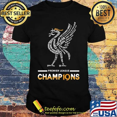 Liverpool fc premier league champions 2019 2020 logo shirt