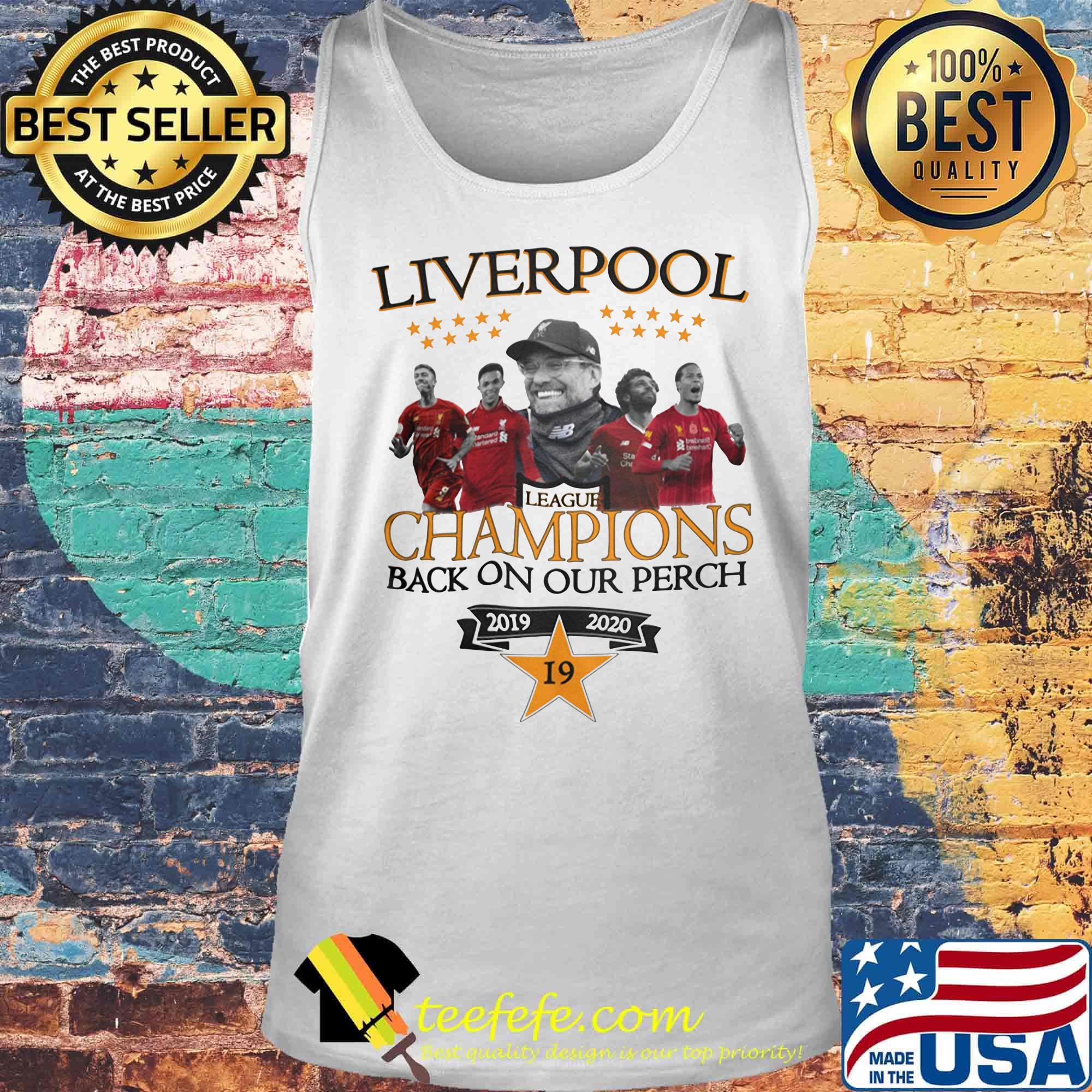 Liverpool football club league champions back on our perch 2019 2020 star 19 s Tank top Liverpool football club league champions back on our perch 2019 2020 star 19 s Tank top