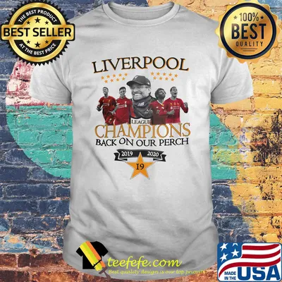 Liverpool football club league champions back on our perch 2019 2020 star 19 shirt