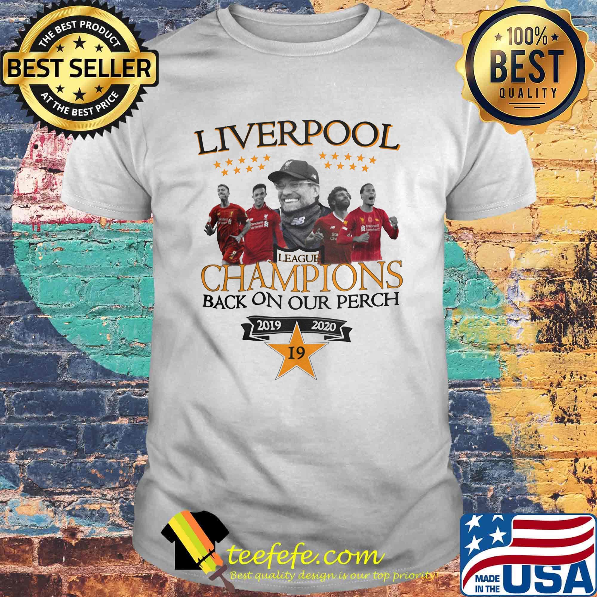 Liverpool football club league champions back on our perch 2019 2020 star 19 shirt Liverpool football club league champions back on our perch 2019 2020 star 19 shirt