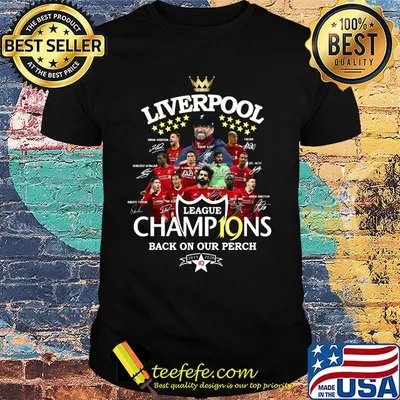 Liverpool league champions back on our perch 2019 2020 signatures shirt