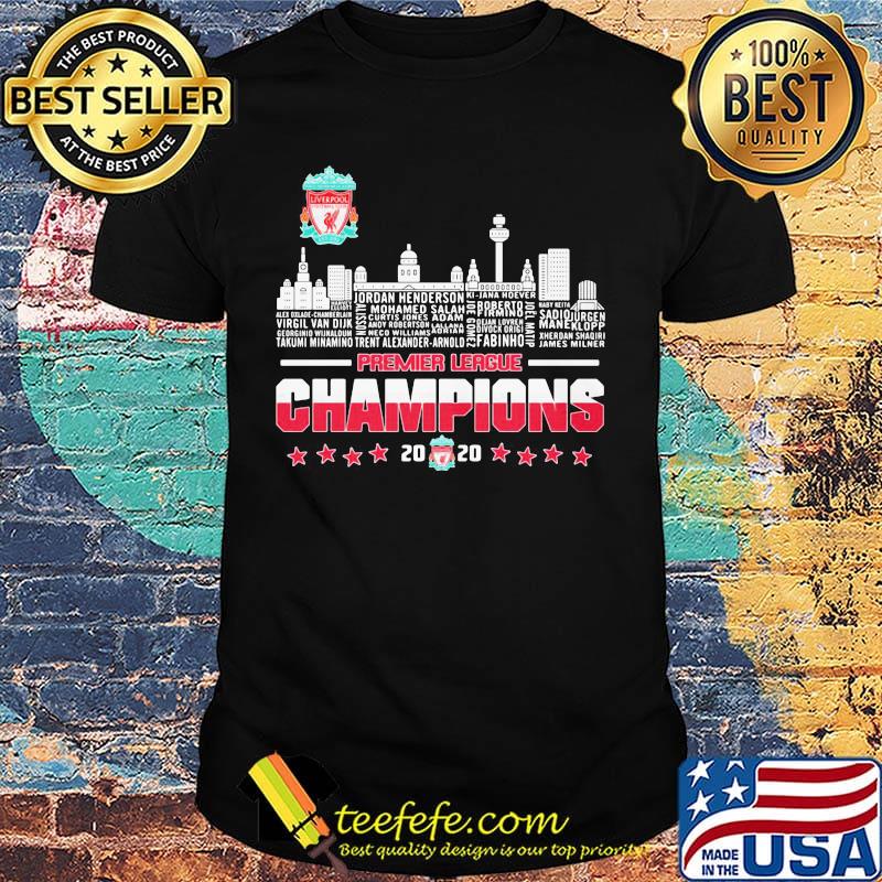 Liverpool premier league champions 2020 stars shirt