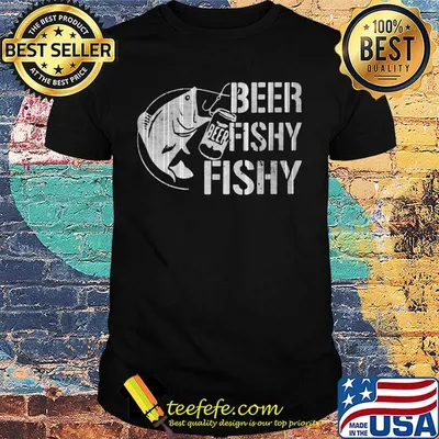 Lon Beer Fishy Hook Black Shirt