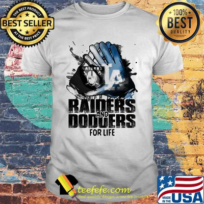 Los angeles raiders and los angeles dodgers for life shirt