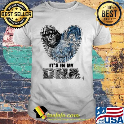 Los angeles raiders and los angeles dodgers hearts it's in my dna shirt