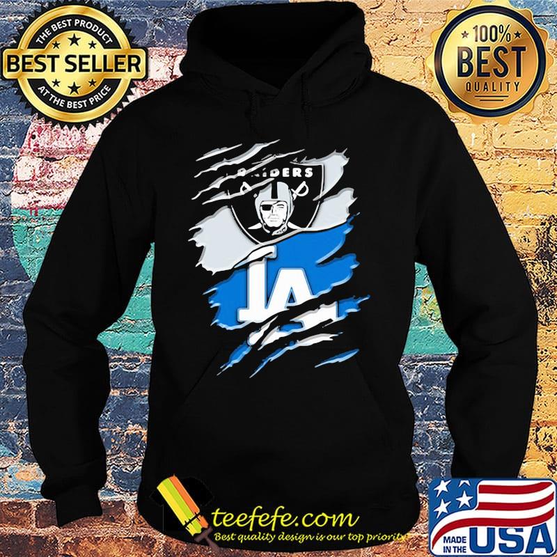 Los angeles raiders and los angeles dodgers s Hoodie Los angeles raiders and los angeles dodgers s Hoodie