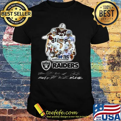 Los angeles raiders champions signatures shirt