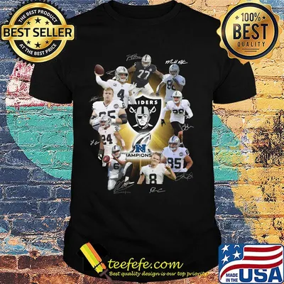 Los angeles raiders football team signatures shirt