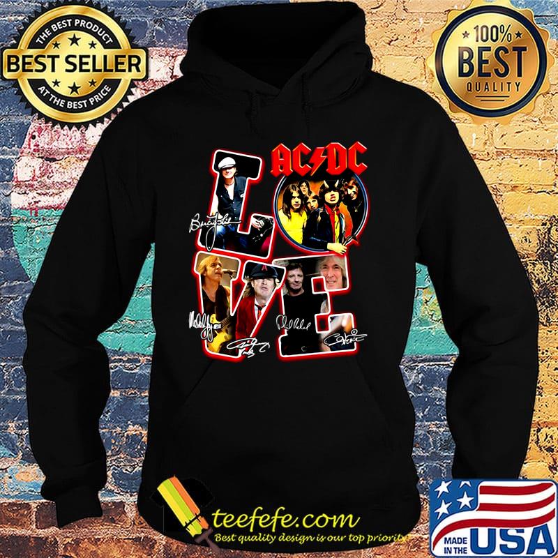 Love AC DC signature s Hoodie Love AC DC signature s Hoodie