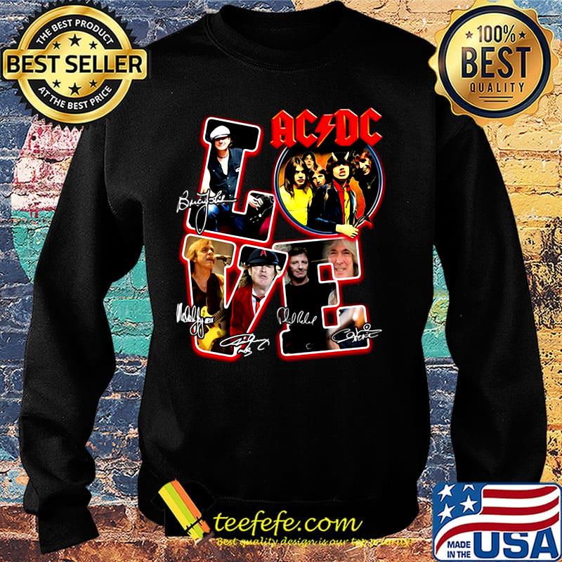 Love AC DC signature s Sweater Love AC DC signature s Sweater