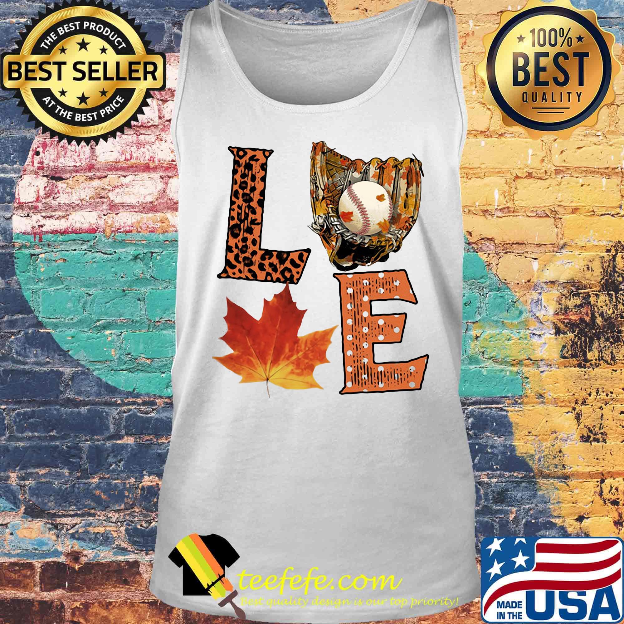 Love baseball maple leaves leopard s Tank top Love baseball maple leaves leopard s Tank top