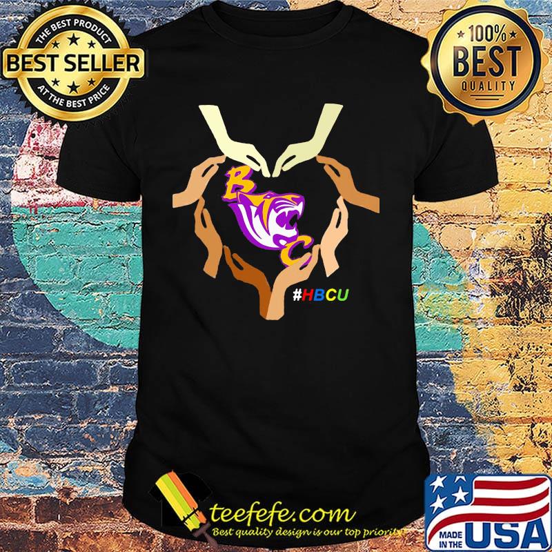 Love benedict college hbcu color skin heart black lives matter shirt