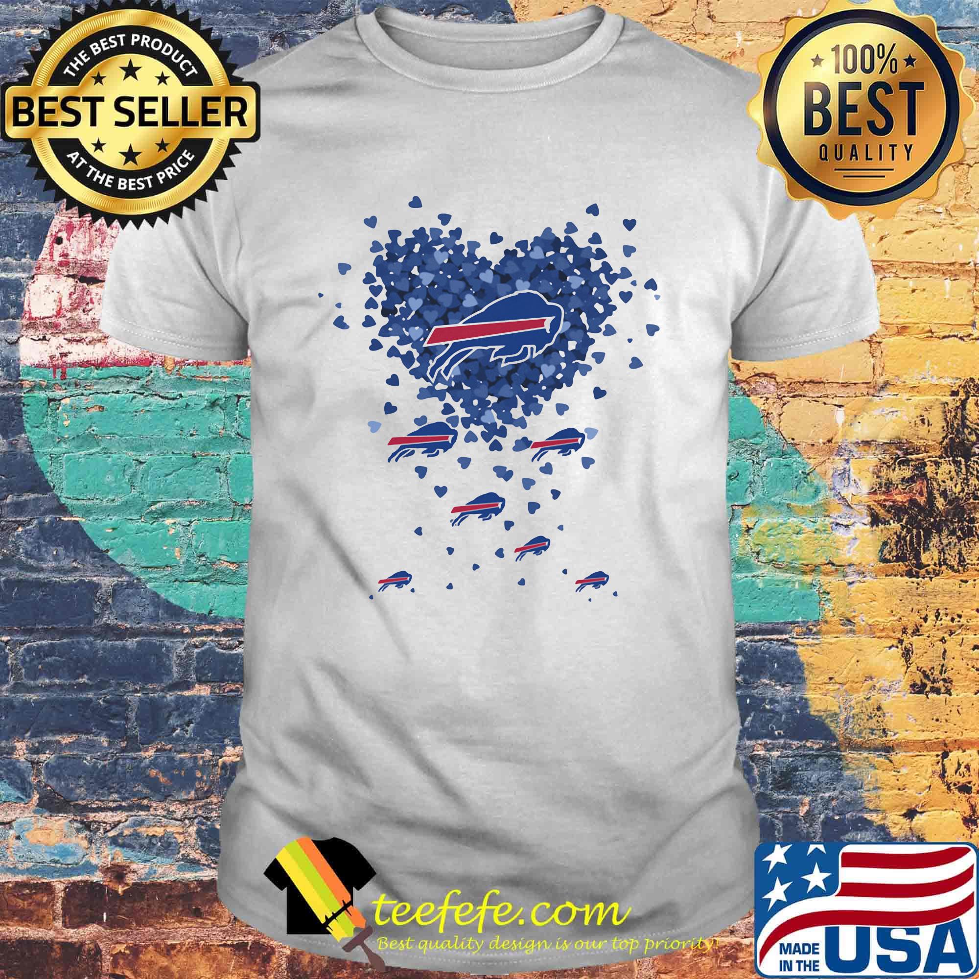 Love buffalo bills hearts shirt