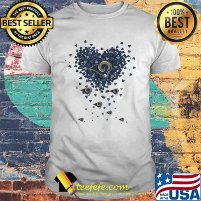 Love los angeles rams hearts shirt