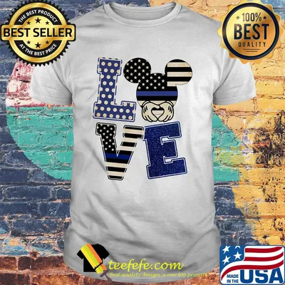 Love mickey mouse american flag happy independence day shirt